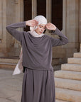 Café Drape Shoulder Top