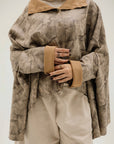 Beige Suede top