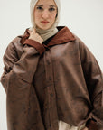 Brown Suede top