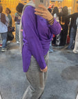 Tie-back Shirt in Purple