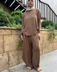 Brown Drape Set
