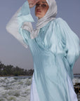 Mint Crinkled Long Shirt