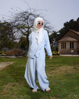Baby Blue Blended Ballon pants