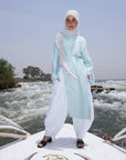 Mint Crinkled Long Shirt