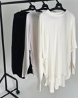 Double Layered Basic Top in Black