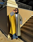 Coldful Kimono in Olive&Mustard