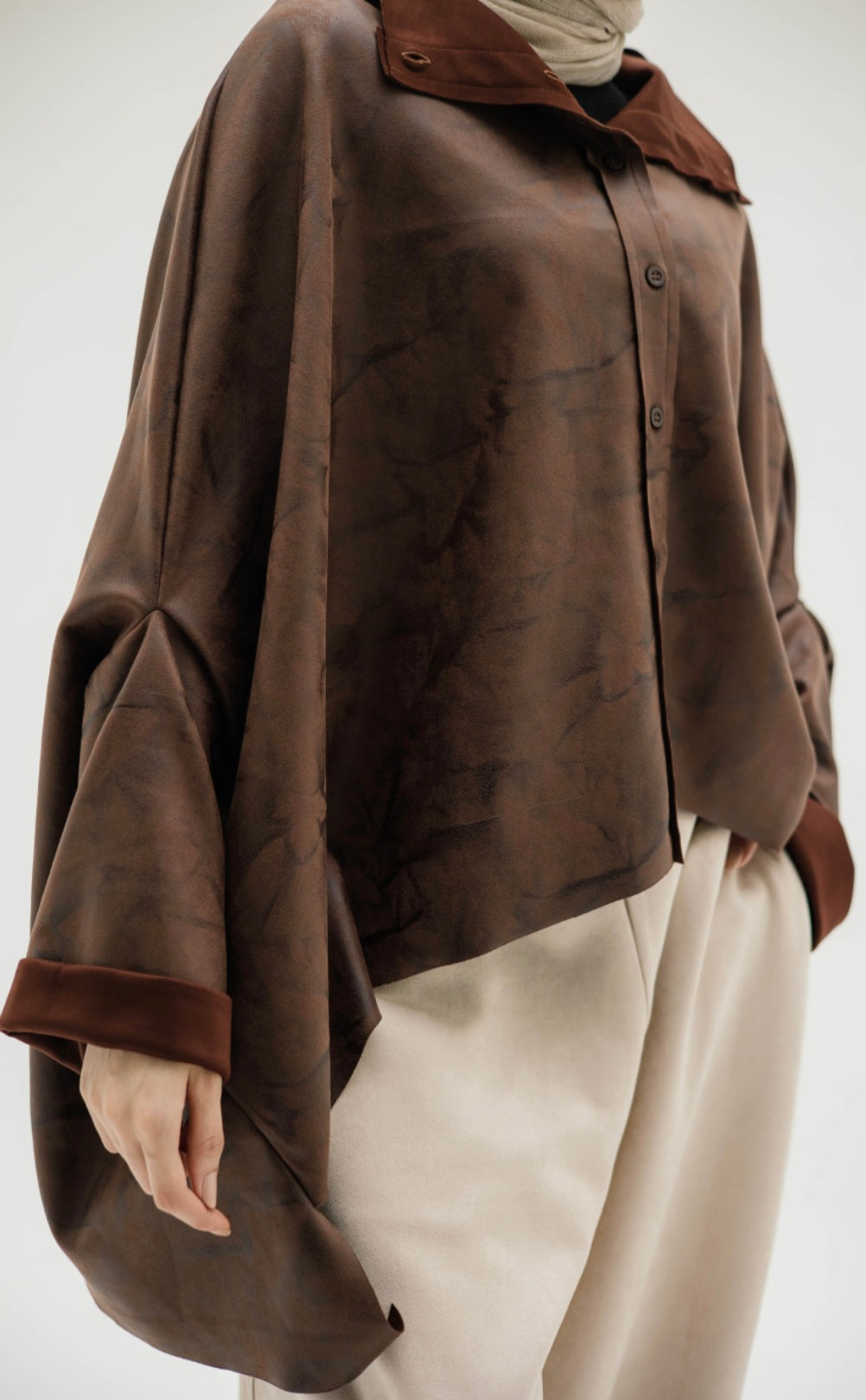 Brown Suede top