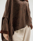 Brown Suede top