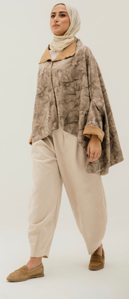 Beige Suede top