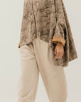Beige Suede top