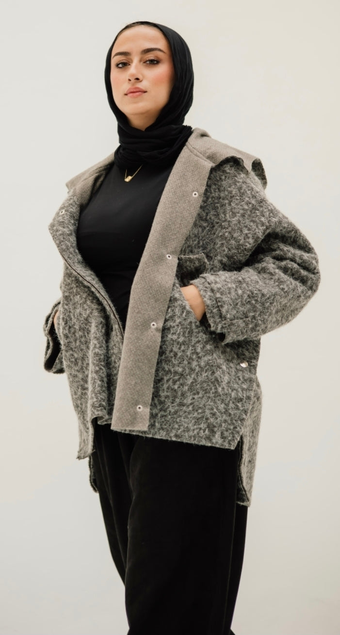 Grey wool jacket