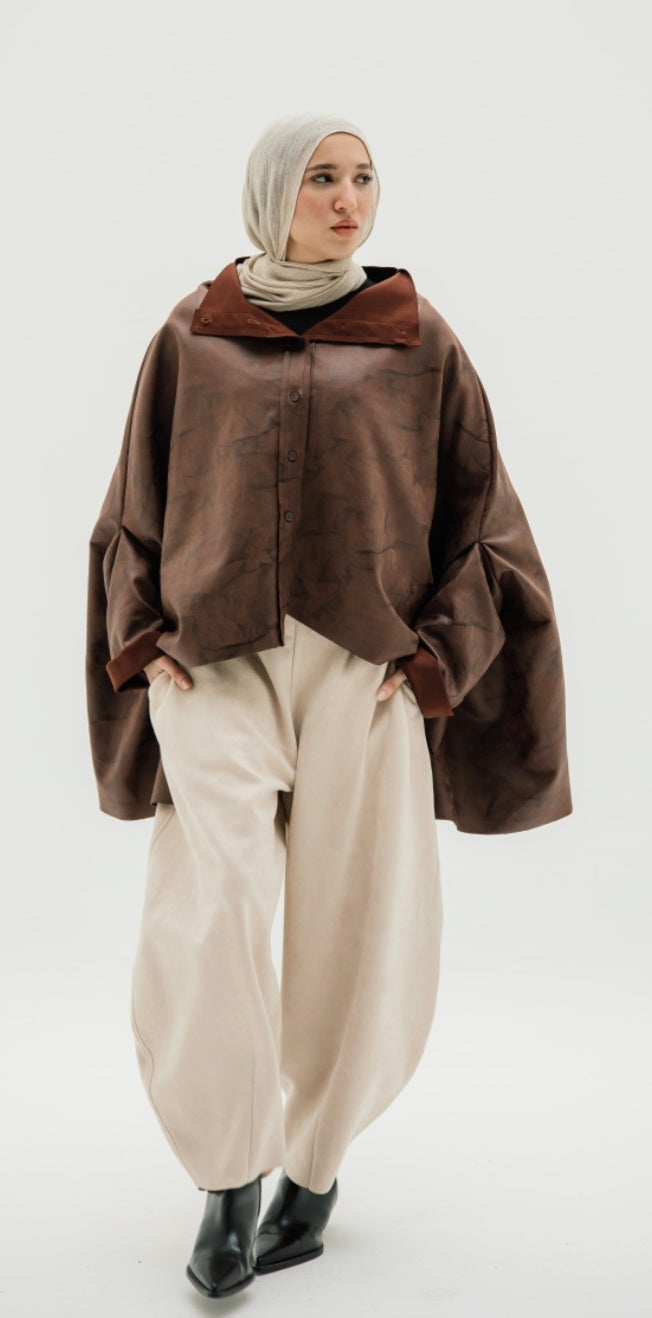 Brown Suede top