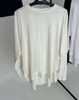 Double Layered Basic Top in Offwhite