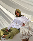 Olive Pure Linen Pants