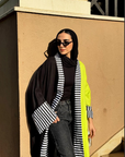 Coldful Kimono in Black&Green
