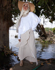 Camel Ruffle Skirt
