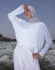 Cotton top with pink trim