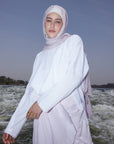 Cotton top with pink trim