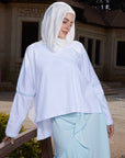 Cotton top with Turquoise  trim