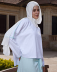 Cotton top with Turquoise  trim