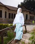 Turquoise Ruffle Skirt