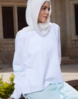 Cotton top with Turquoise  trim
