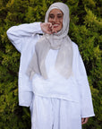 Pure Linen Top with white trim