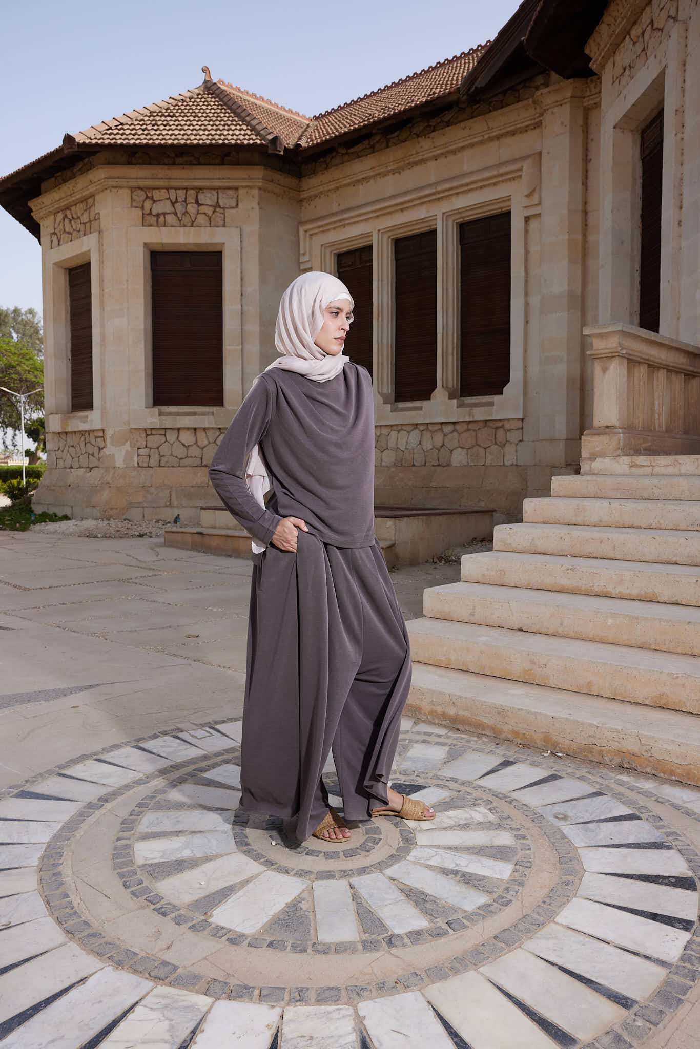 Café Drape Shoulder Top
