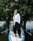 Black Pure Linen Pants