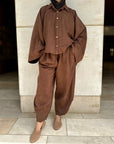 Brown Ballon Top