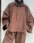 Brown Ballon Top