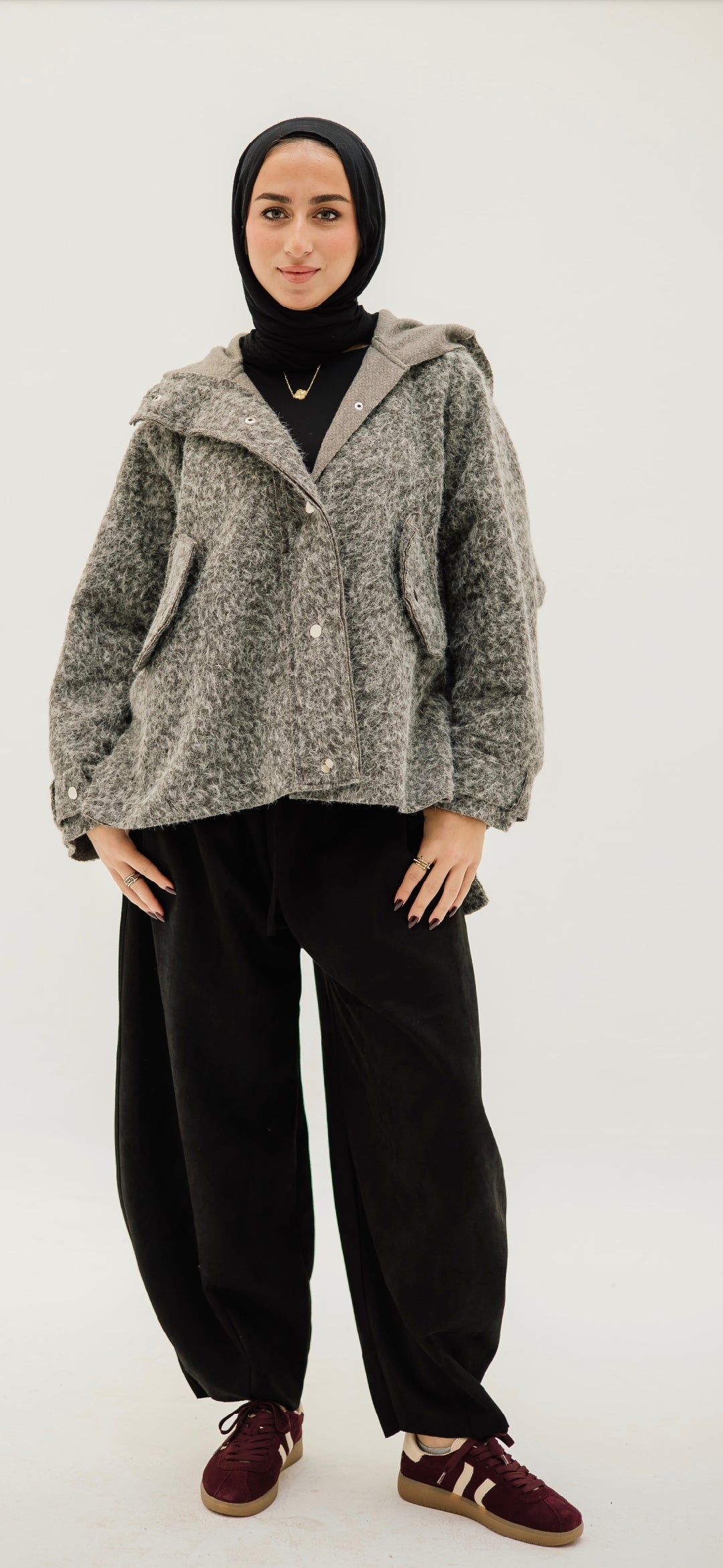Grey wool jacket