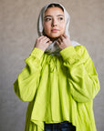 Wrinkle Top in apple green