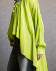 Wrinkle Top in apple green