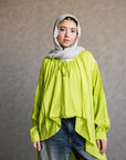 Wrinkle Top in apple green