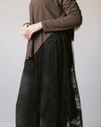 Brown Lace Top