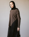 Brown Lace Top