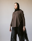 Brown Lace Top