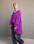 Fusia wrinkle top