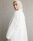 Off white Patterned Linen Top