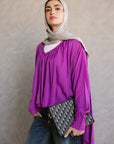 Fusia wrinkle top