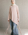 Blush pink Asymmetric Top