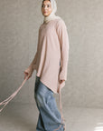 Blush pink Asymmetric Top
