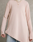 Blush pink Asymmetric Top