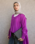 Fusia wrinkle top
