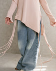 Blush pink Asymmetric Top