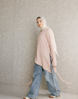 Blush pink Asymmetric Top