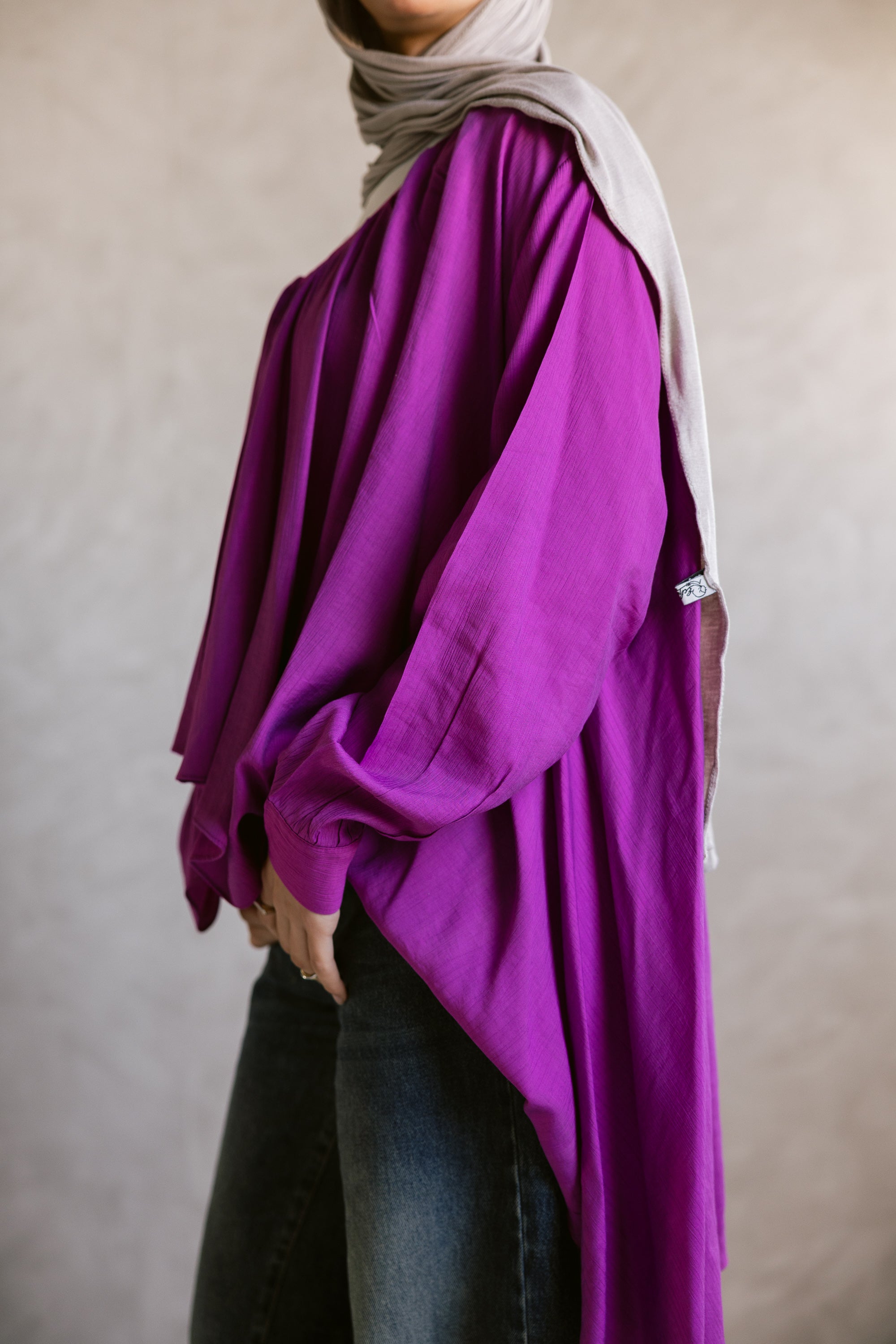 Fusia wrinkle top