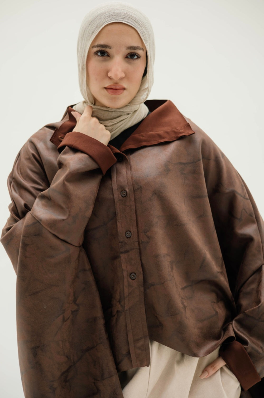 Brown Suede top