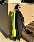 Coldful Kimono in Black&Green